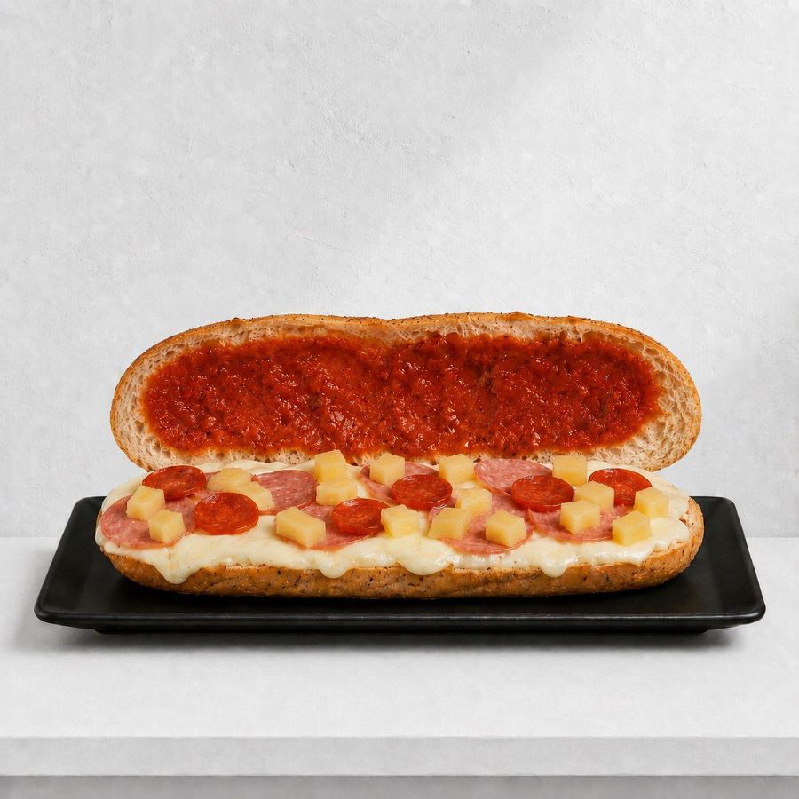 MegaSánduche de Pizza Hawaiana