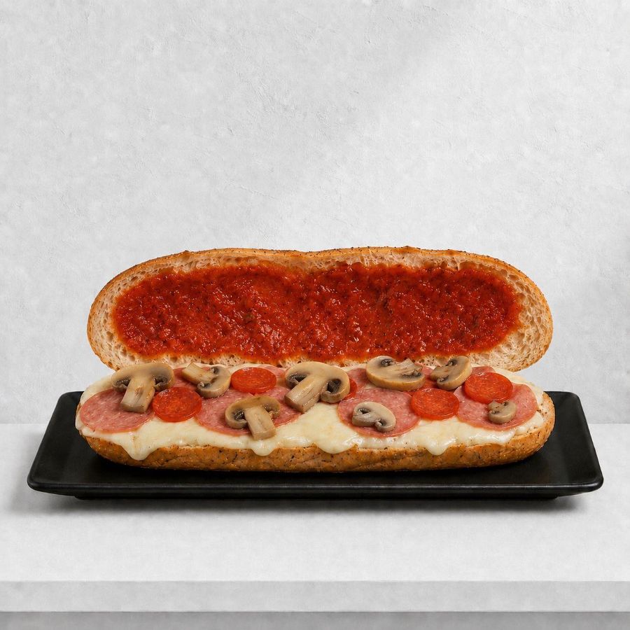MegaSánduche de Pizza de Champiñones