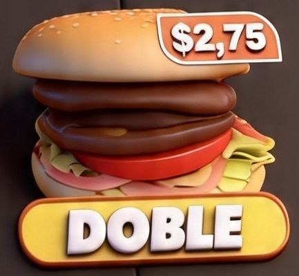 Hamburguesa Doble
