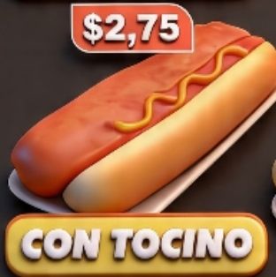 Hot Dog con Tocino