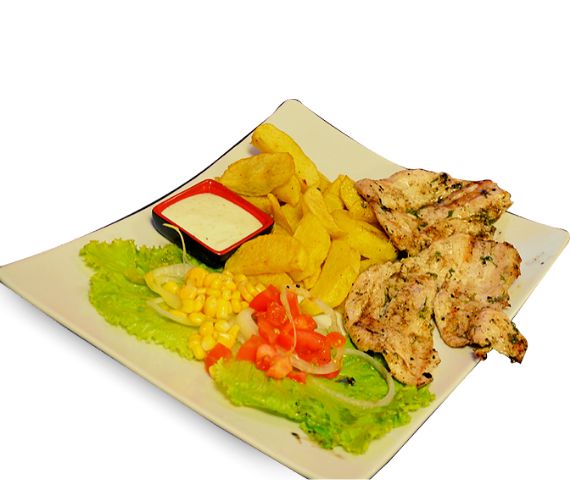 El pollo que termino en el grill