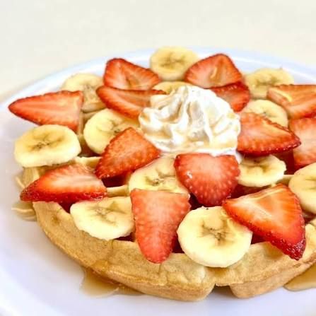Waffle de Fresa y Banana #1