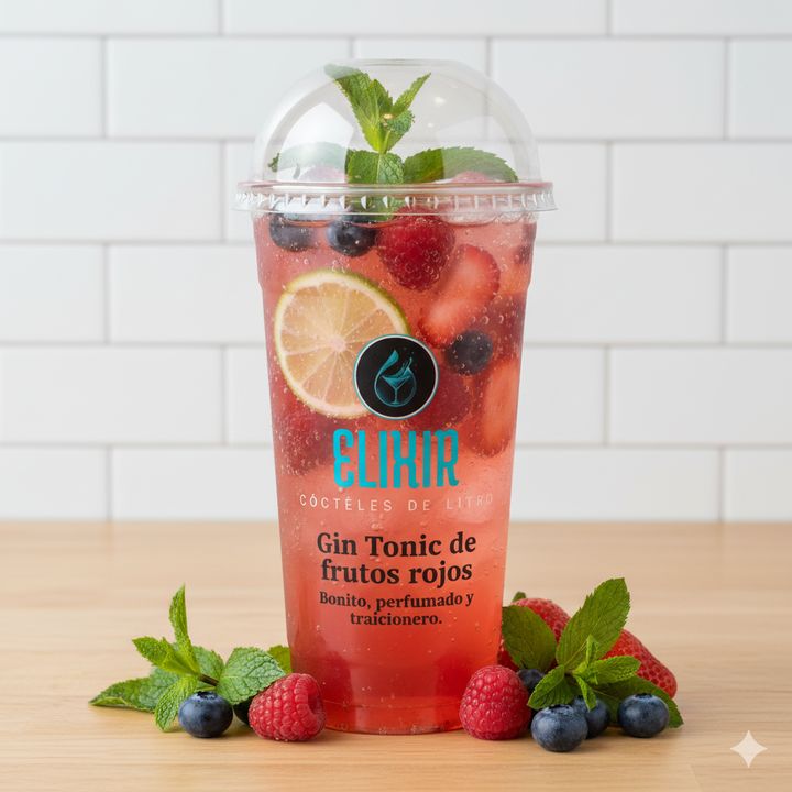 Gin Tonic de Frutos Rojos (Gin) 1 litro