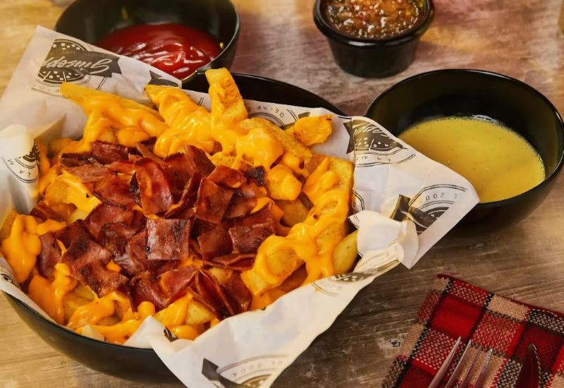 Papas cheddar bacon