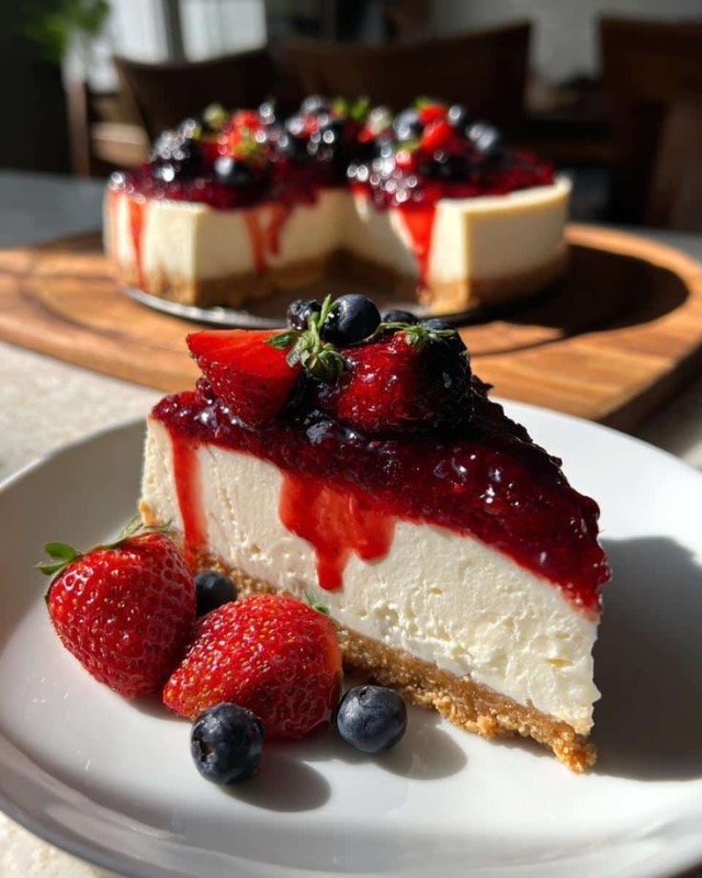 Cheesecake frutos rojos