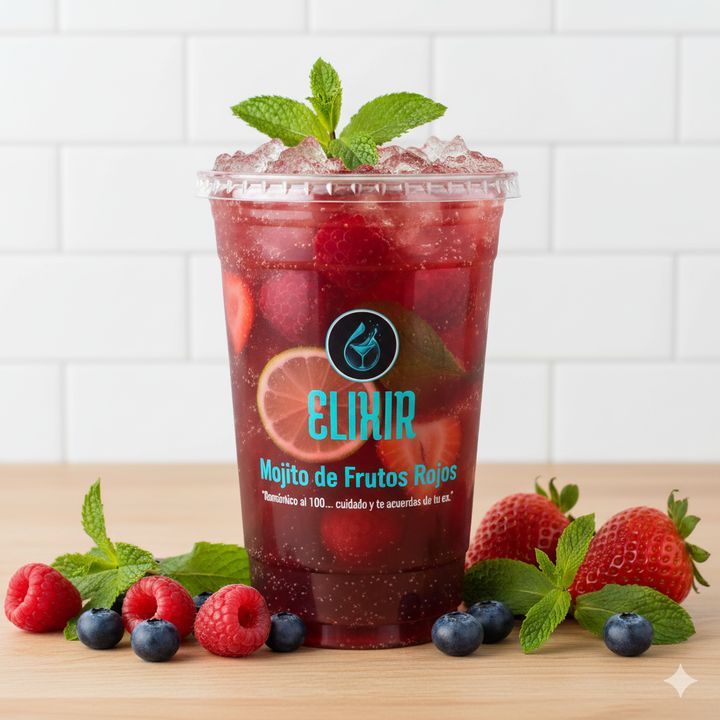 Mojito de Frutos Rojos (Ron) 1 litro