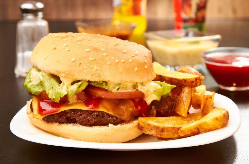 Hamburguesa con queso