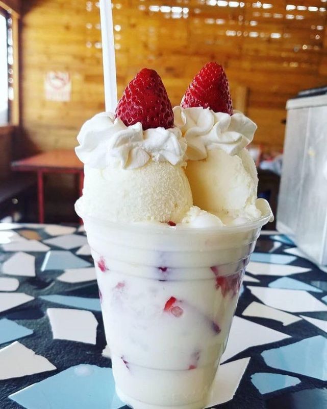 Fresa con Helado
